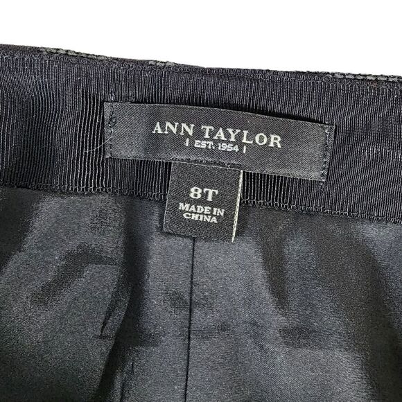 Ann Taylor Leopard Jacquard Floral Skirt - Picture 6 of 11